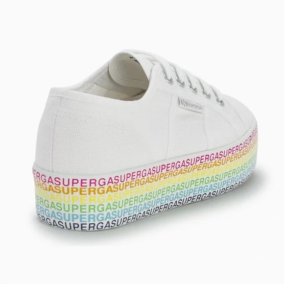 SUPERGA • 2790 COTU Mini Lettering Platform Sneakers, 8 - Picture 2 of 16